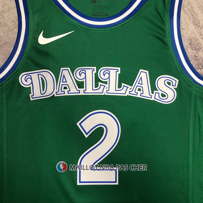Maillot Dallas Mavericks Kyrie Irving NO 2 Hardwood Classics 2022-23 Vert
